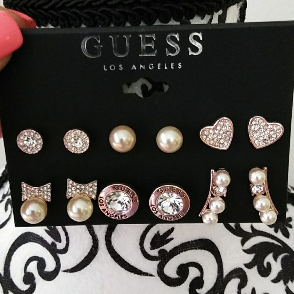 GUESS 6 sets of earrings assorted design by Guess